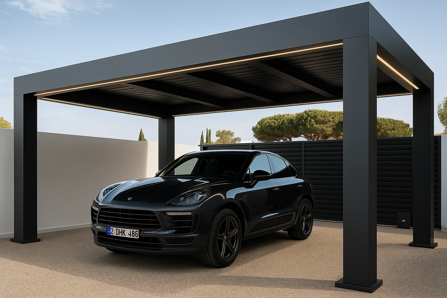 Pérgola solar premium en Valencia