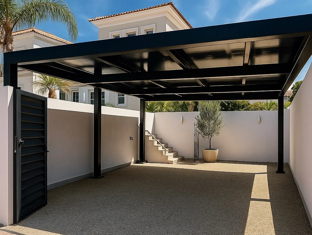 Pérgola solar premium en Madrid